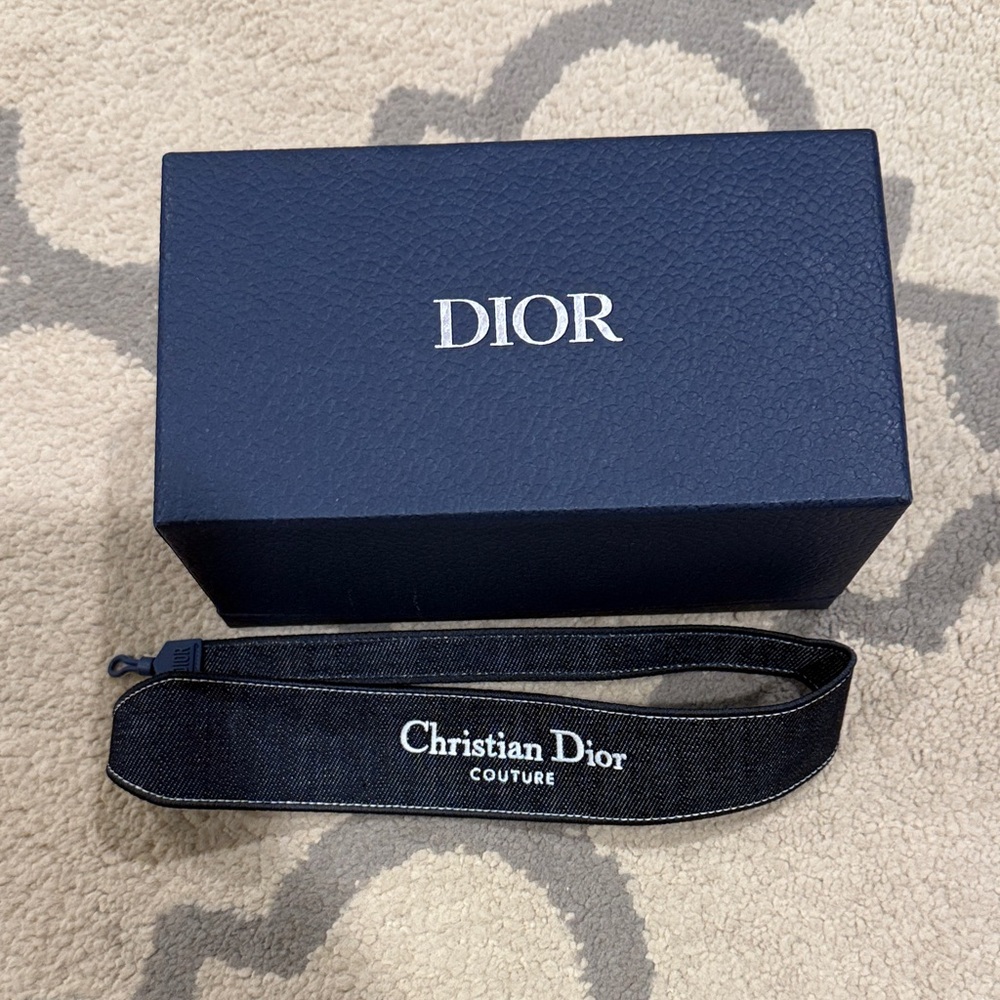 Dior Navy Blue Box & Sunglasses Strap